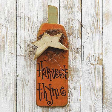 Harvest Thyme Pumpkin w/Star - The Fox Decor